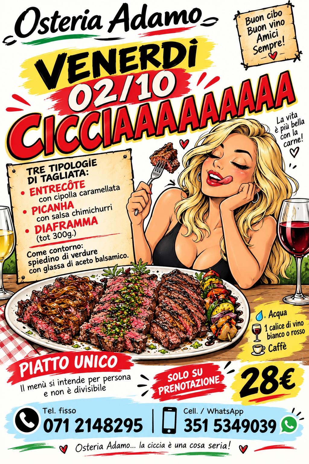 Evento Osteria Adamo